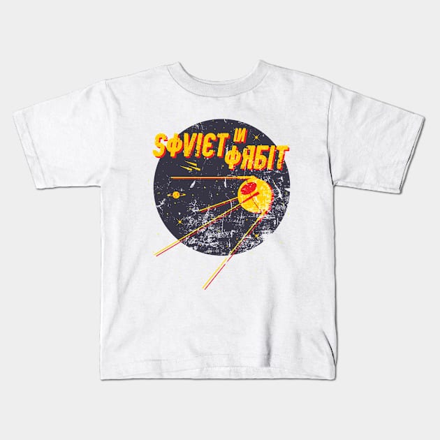 Soviet in Orbit Kids T-Shirt by PepeSilva